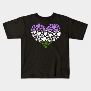 Genderqueer heart Kids T-Shirt